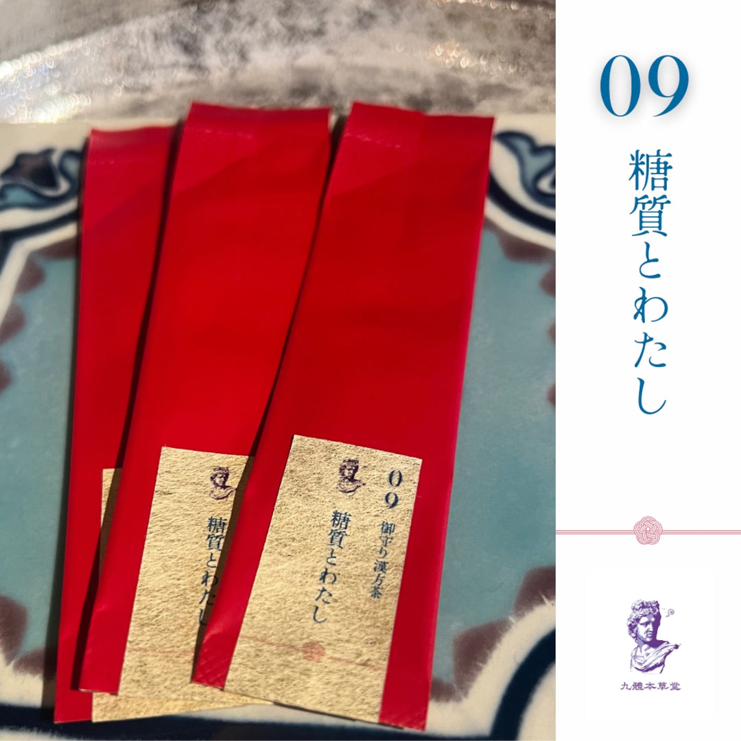 【携帯できる粉末薬膳茶】九體本草堂／御守り薬膳茶09 糖質とわたし｜1g×5本