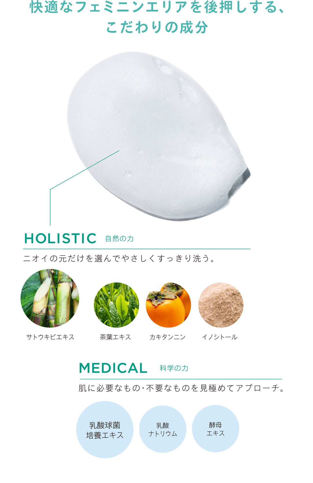 センシュアル フェミニン<br> デオウォッシュ<br> デリケートゾーン用ソープ<br> ニオイ・ムレケア