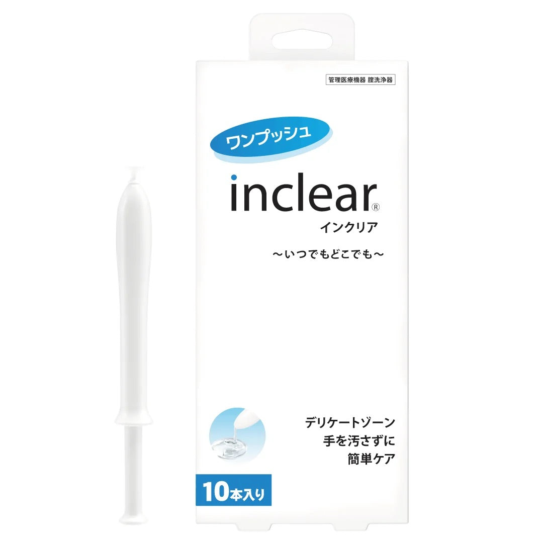 【腟洗浄器・管理医療機器】インクリア｜乳酸配合・弱酸性ジェル 1.7g×3本