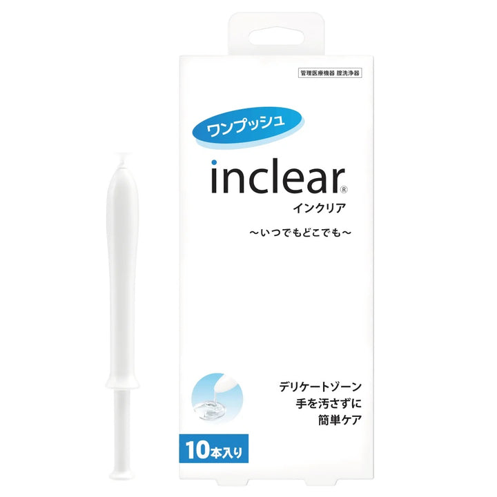 【腟洗浄器・管理医療機器】インクリア｜乳酸配合・弱酸性ジェル 1.7g×3本