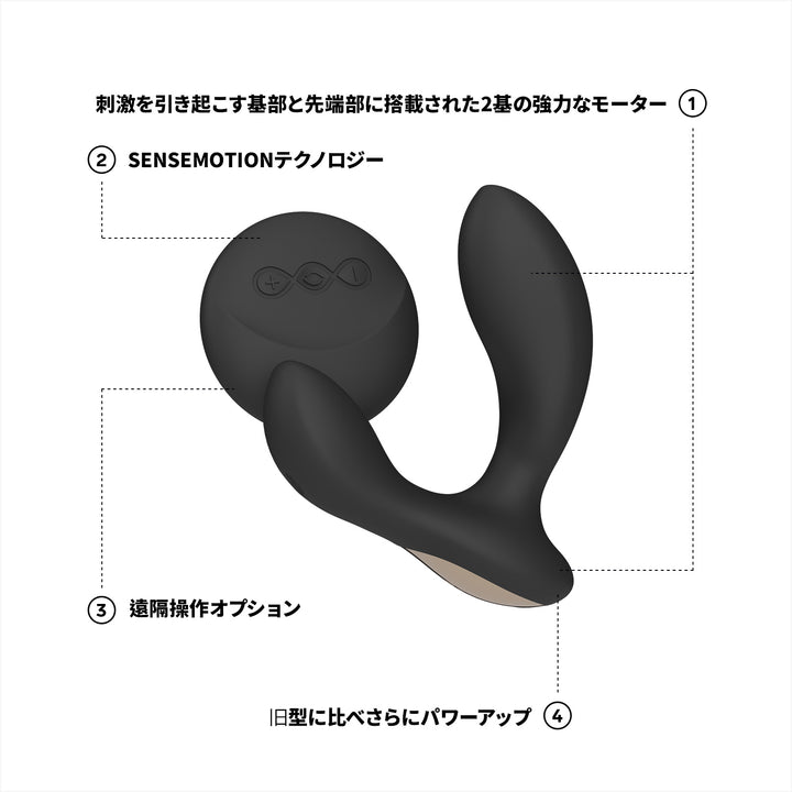 HUGO™ 2 Remote<br>Prostate care pleasure item<br>Internal stimulation / high-performance model / remote control / waterproof design<br>