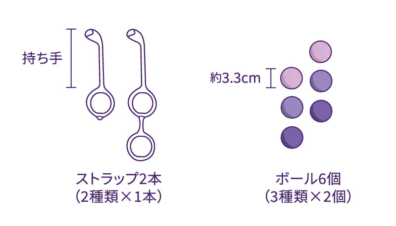 Blush ブラッシュ<br>はじめての骨盤底筋トレーニングボール（膣トレ・ケーゲル）