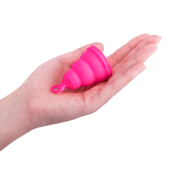 【Beginner-friendly & Compact】<br> Lily Cup One<br> Approx. 15ml Light to medium flow<br> Foldable, easy to carry, soft design