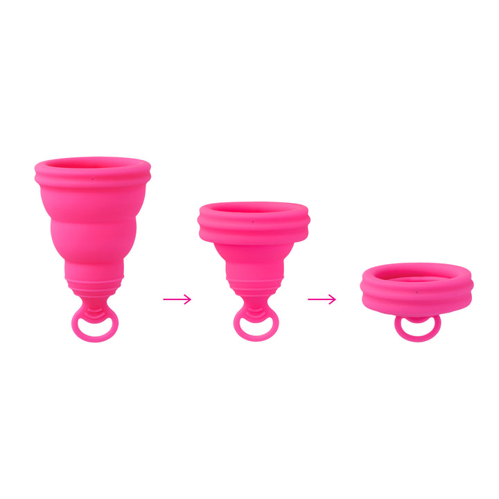 【Beginner-friendly & Compact】<br> Lily Cup One<br> Approx. 15ml Light to medium flow<br> Foldable, easy to carry, soft design