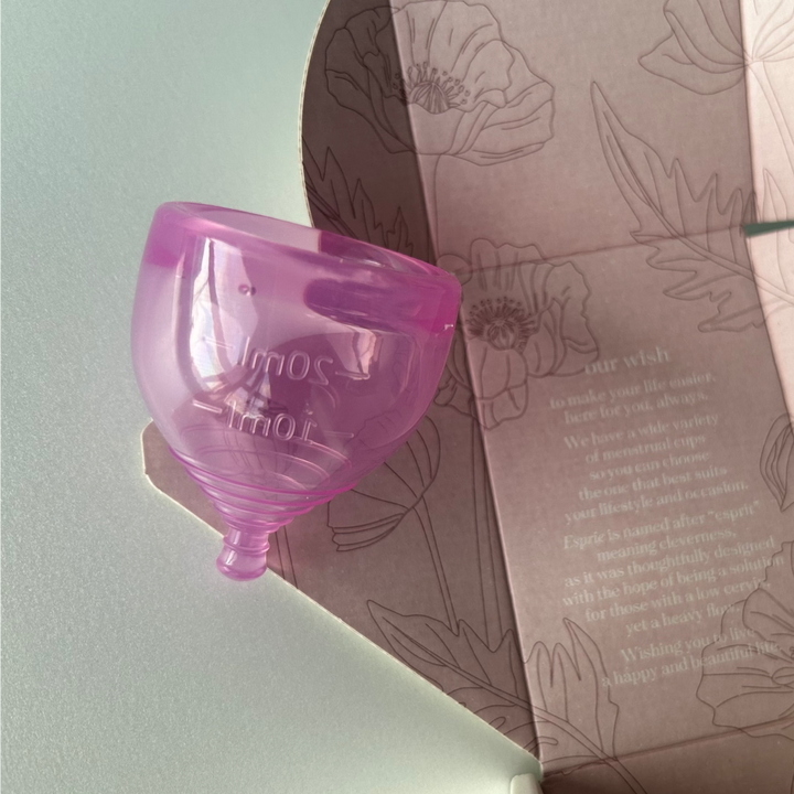 エスプリエ 月経カップ<br>ショートタイプ・大容量35ml・安定フィット・日本製