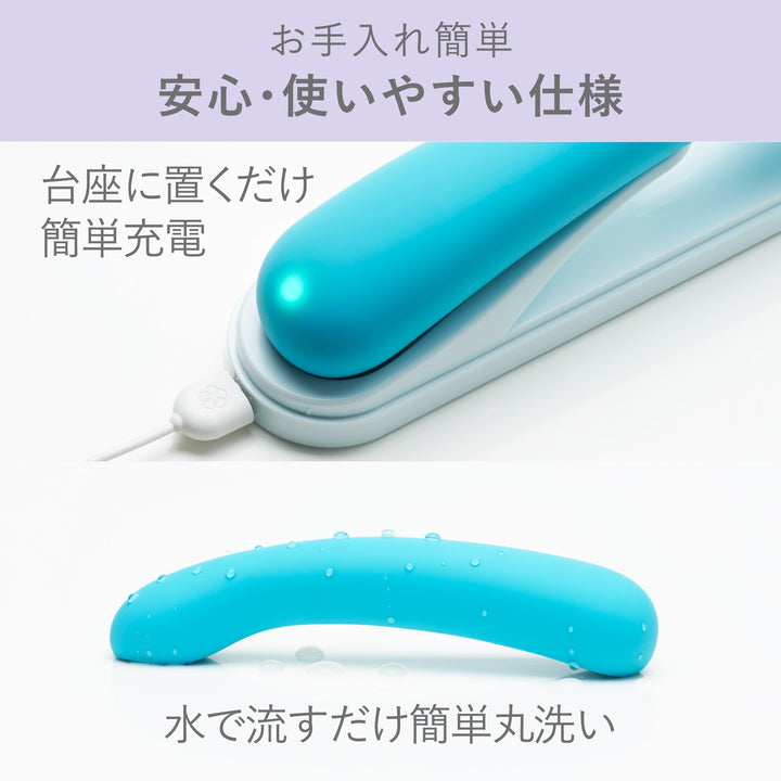 iroha FIT+ AONAMI<br>ロングフォルムプレジャーアイテム<br>深部フィット・しなり構造 やさしい刺激 やわらかシリコン・2フォルム設計<br>