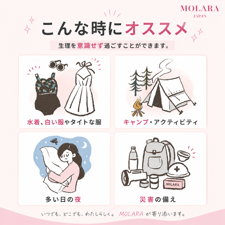 【使い捨て月経ディスク】MOLARA（モララ）1day｜日本製・1枚入り・最長12時間